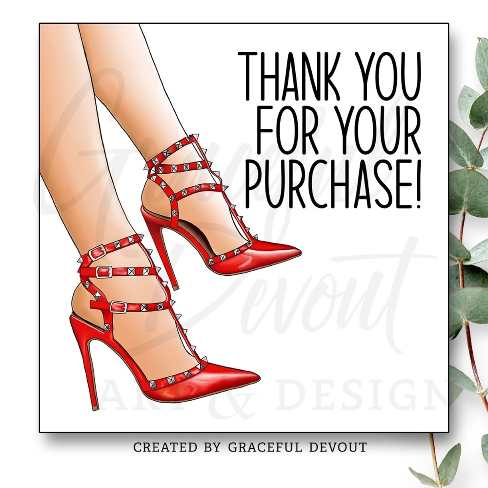 Thank You For Your Purchase! - 2" (48ct) Stickers